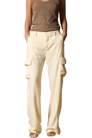 Masons Femme, Pantalons, Jaune, Taille: 34 FR Pantalon Cargo Victoria Coupe Droite