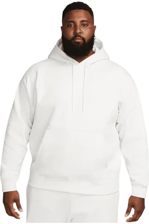 Nike Homme, Sweatshirts et sweats à capuche, Blanc, Taille: S Solo Swoosh Fleece Sweat à capuche