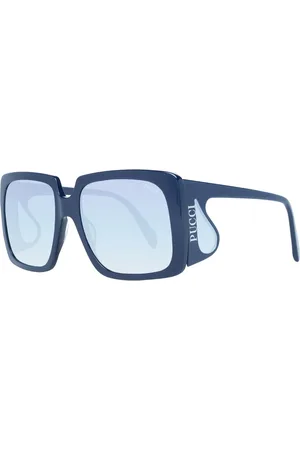 Emilio Pucci Femme, Accessoires, Bleu, Taille: ONE Size Lunettes de Soleil Bleues Femme Carré Dégradé