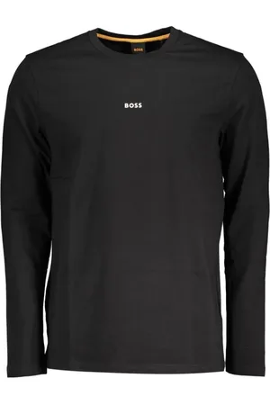HUGO BOSS Homme, Tops, Noir, Taille: M T-shirt Homme en Coton Noir