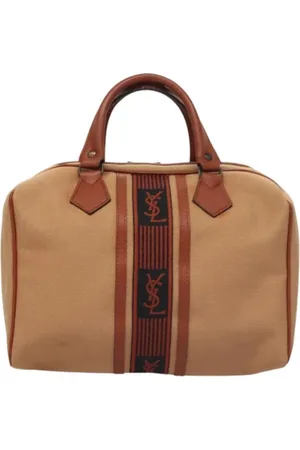 Saint Laurent Femme, Pre-owned, Brun, Taille: ONE Size Pre-owned Toile sacs-main