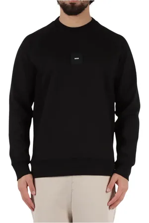 HUGO BOSS Homme, Sweatshirts et sweats à capuche, Noir, Taille: S Sweat Essentiel au Design Épuré