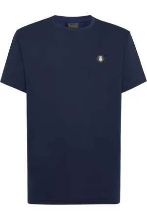 BILLIONAIRE Homme, Tops, Bleu, Taille: L T-shirt Casual en Coton Baecmtk8179Bte014N14
