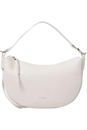 Coccinelle Femme, Sacs, Blanc, Taille: ONE Size Sac à bandoulière en cuir noir