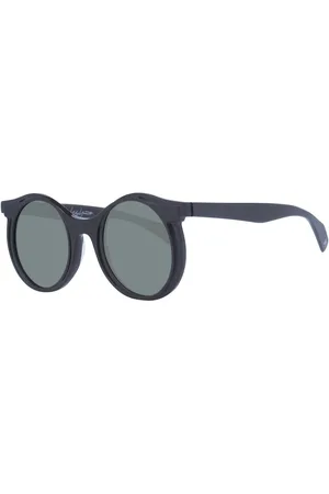 YOHJI YAMAMOTO Homme, Accessoires, Noir, Taille: ONE Size Lunettes de Soleil Homme Marron Miroir Style Rond