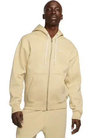 Nike Homme, Sweatshirts et sweats à capuche, Jaune, Taille: L Sweat à Capuche Doré avec Swoosh