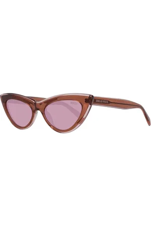 Emilio Pucci Femme, Accessoires, Brun, Taille: ONE Size Lunettes de Soleil pour Femmes Marron Style Cat Eye