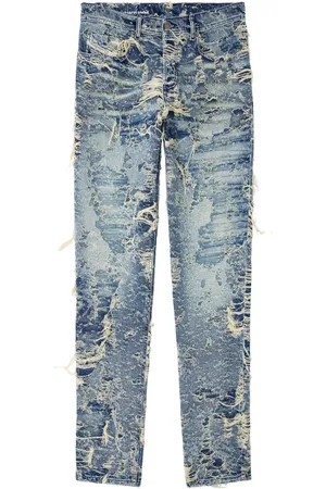 Diesel Homme, Jeans, Bleu, Taille: W30 Jean Bleu Coupe Droite Jambe Fuselée