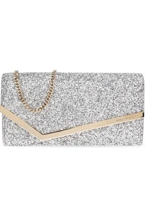 Jimmy Choo Femme, Sacs, Gris, Taille: ONE Size Clutch Emmia