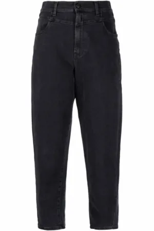 3x1 Femme, Jeans, Noir, Taille: W26 Jean Noir Taille Haute Coupe Courte
