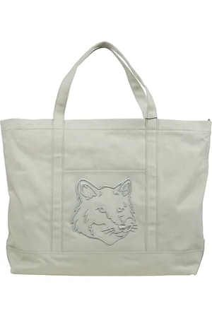 Maison Kitsuné Femme, Sacs, Gris, Taille: ONE Size Sac à bandoulière Fox Head