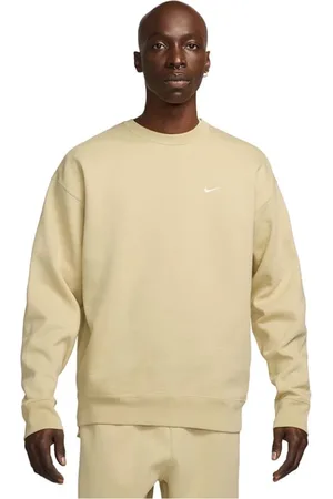 Nike Homme, Sweatshirts et sweats à capuche, Jaune, Taille: L Swoosh Fleece Crewneck Team Gold