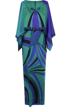 Emilio Pucci Femme, Robes, Vert, Taille: 38 FR Élégante Robe Iris pour Femmes