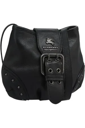 Burberry Femme, Pre-owned, Noir, Taille: ONE Size Pre-owned Cuir sacs-ports-paule