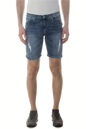 D.A. Daniele Alessandrini Homme, Shorts, Bleu, Taille: W29 Shorts
