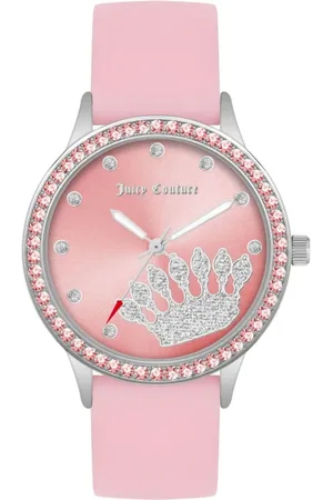 Juicy Couture Femme, Accessoires, Rose, Taille: ONE Size Montre en silicone multicolore