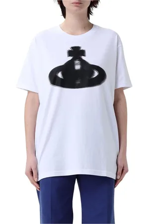 Vivienne Westwood Femme, Tops, Blanc, Taille: 46 FR T-shirt Graphique Blanc Tenue Décontractée Élégante