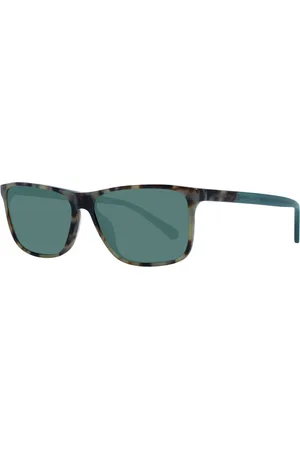 GANT Unisex, Accessoires, Brun, Taille: ONE Size Lunettes de soleil Unisex Marron Carré Vert