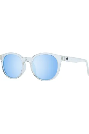 Spy Unisex, Accessoires, Bleu, Taille: ONE Size Lunettes de soleil unisexes transparentes rondes miroir