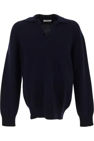 LANEUS Homme, Pulls, Bleu, Taille: XL Polo en Tricot de Laine
