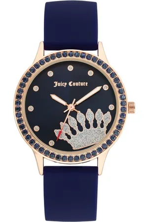 Juicy Couture Femme, Accessoires, Bleu, Taille: ONE Size Montre Femme Or Rose Style Mode