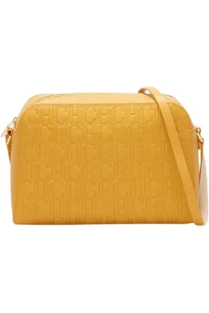 Carolina Herrera Femme, Sacs, Jaune, Taille: ONE Size Sac bandoulière Editors en Mimosa