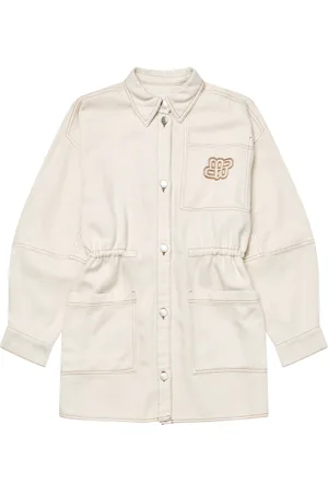 Munthe Femme, Vestes, , Taille: 40 FR Veste en jean avec poches oversize et emblème brodé