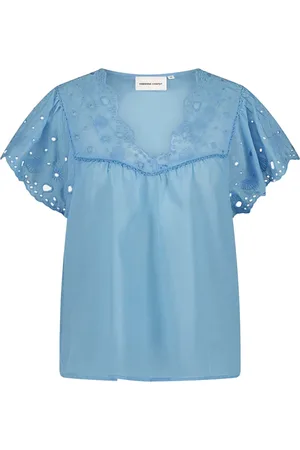 Fabienne Chapot Femme, Blouses et Chemises, Bleu, Taille: 42 FR Kristin Top