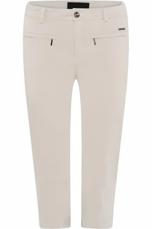 C.ro Femme, Pantalons, Blanc, Taille: 44 FR Pantalon recadré