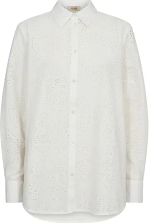 Mos Mosh Femme, Blouses et Chemises, , Taille: 44 FR Élégante chemise en dentelle avec col