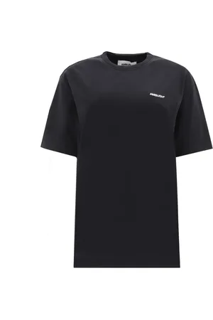 AMBUSH Femme, Tops, Noir, Taille: 40 FR T-shirt noir en coton avec logo