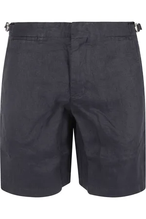 Orlebar Brown Homme, Shorts, Bleu, Taille: W34 Shorts en Lin Bleu