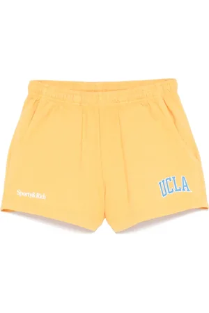 Sporty & Rich Femme, Shorts, Jaune, Taille: 36 FR Style Sportif Or Sh037615637Ye