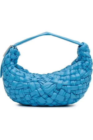 Bottega Veneta Femme, Pre-owned, Bleu, Taille: ONE Size Pre-owned Cuir sacs-main