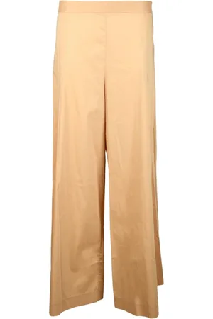 LIVIANA CONTI Femme, Pantalons, Brun, Taille: 44 FR Pantalon en mélange de coton stretch