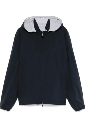 corneliani Homme, Vestes, Bleu, Taille: 3XL Veste Réversible en Polyester avec Fermeture Éclair