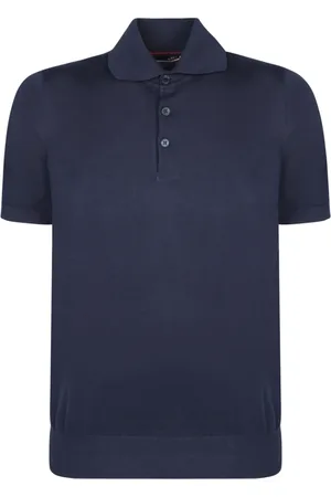 Brunello Cucinelli Homme, Tops, Bleu, Taille: M Polo Bleu Style Décontracté