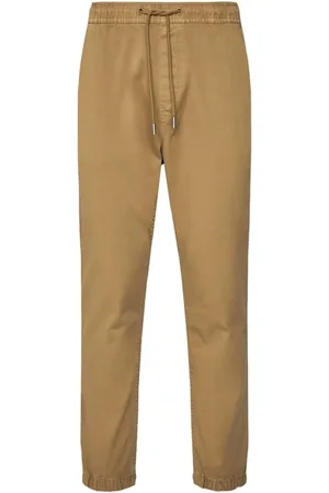 Tommy Hilfiger Homme, Pantalons, Brun, Taille: W32 L30 Pantalon classique en coton avec taille élastique