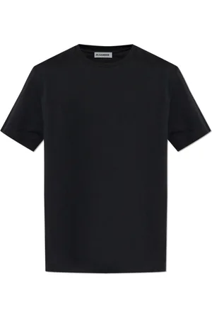 Jil Sander Homme, Tops, Noir, Taille: XL T-shirt avec logo