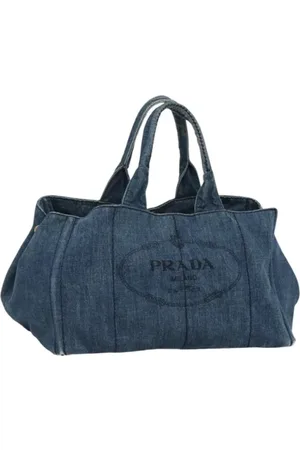 Prada Femme, Pre-owned, Bleu, Taille: ONE Size Pre-owned Denim sacs-prada