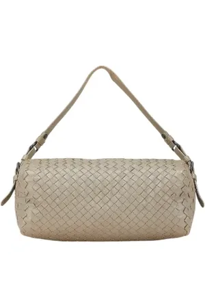 Bottega Veneta Femme, Pre-owned, Gris, Taille: ONE Size Pre-owned Cuir sacs-ports-paule