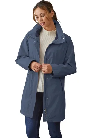 MANGO Femme, Manteaux, Bleu, Taille: 40 FR Veste fonctionnelle A-line Midnight
