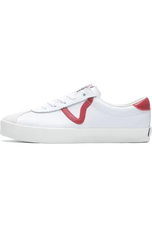 Vans Homme, Chaussures, Blanc, Taille: 41 EU Baskets Basse 73 Blanc Rouge