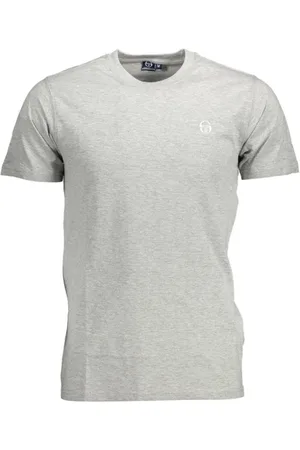 Sergio Tacchini Homme, Tops, Gris, Taille: L T-shirt Homme en Coton Gris