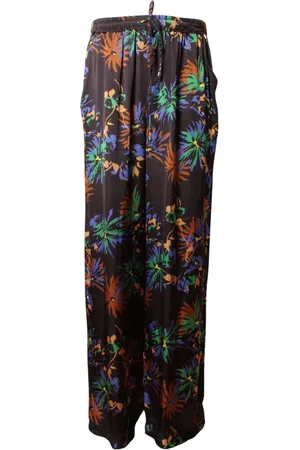 AMELIE & AMELIE Femme, Pantalons, Multicolore, Taille: 48 FR Pantalon Marguerite Noir