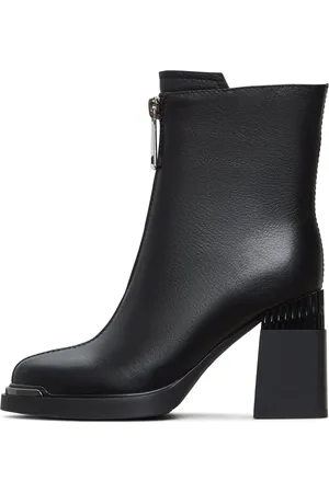 CESARE GASPARI Femme, Chaussures, Noir, Taille: 37 EU Bottes à talon à fermeture éclair moderne Thrud - Noir
