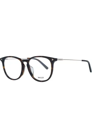 Bally Femme, Accessoires, Noir, Taille: ONE Size Lunettes Optiques Marron Rondes pour Femmes