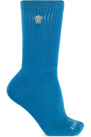VERSACE Homme, Sous-vêtements, Bleu, Taille: S Chaussettes en coton