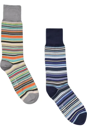 Paul Smith Homme, Sous-vêtements, Multicolore, Taille: ONE Size Chaussettes Confort à Rayures