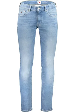 Tommy Hilfiger Homme, Jeans, Bleu, Taille: W28 L32 Jean Slim, Effet Lavé, Bouton, Fermeture Éclair